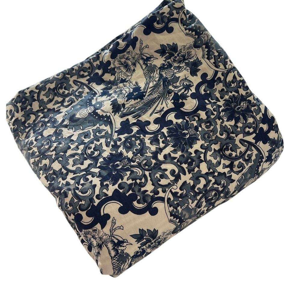 RALPH LAUREN Tamarind Blue Porcelain Cotton Duvet Cover Size Full/Queen Perfect